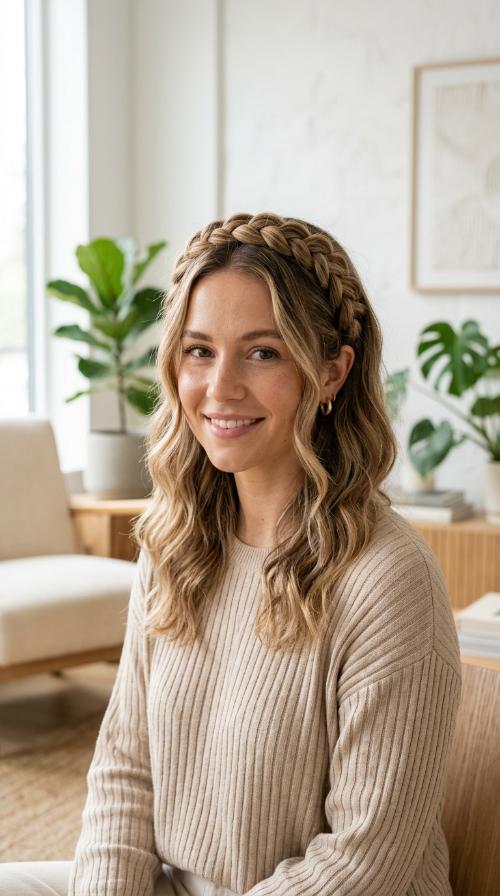 Braided Headband Look