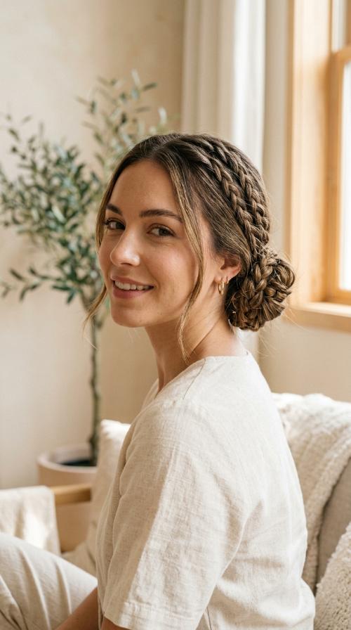 Braided Low Bun