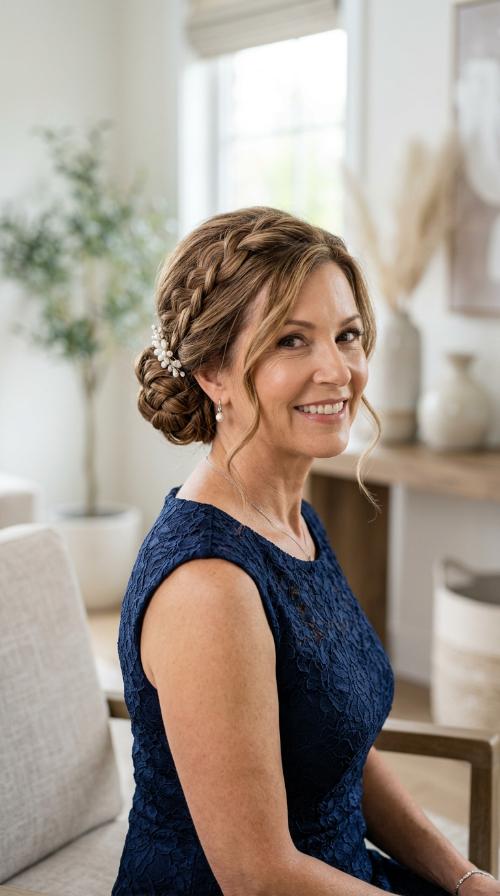 Braided Low Bun