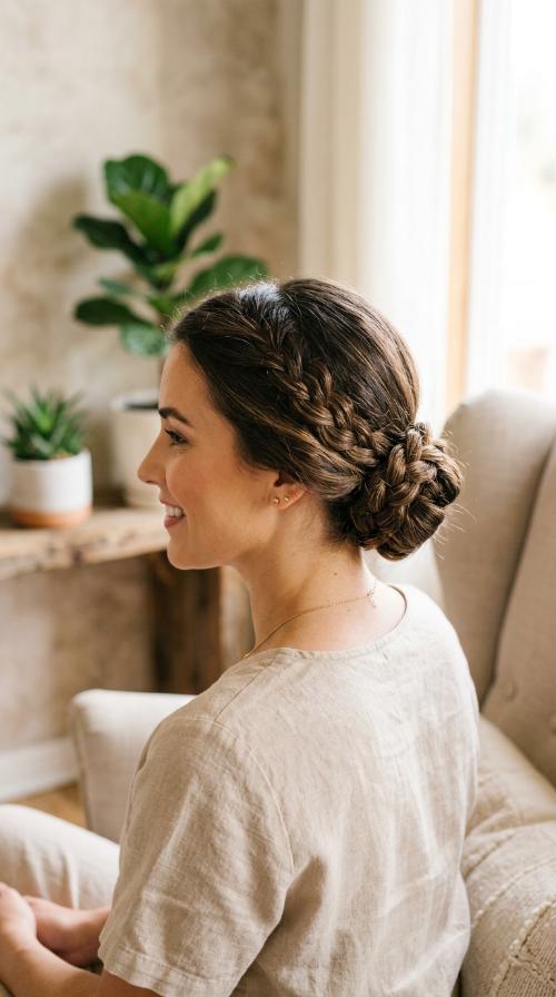 Braided Low Bun