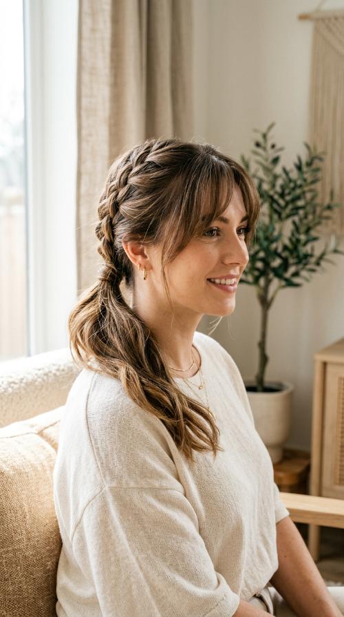 Braided Low Ponytail