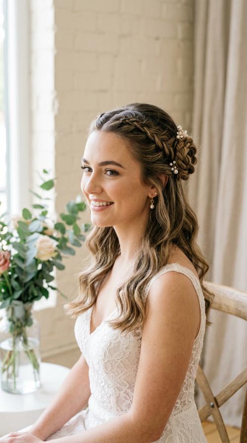 Braided Rosette Half-Up