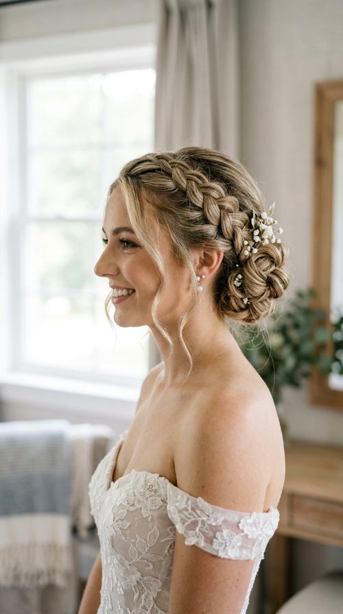 Braided Side Updo