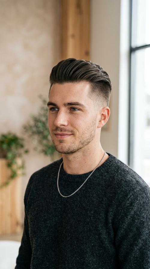Brushed Back Undercut