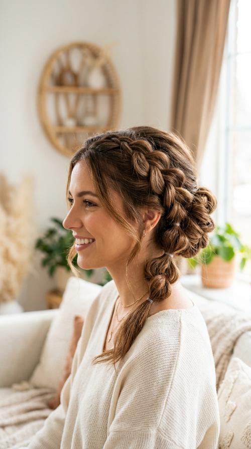 Bubble Braid Updo