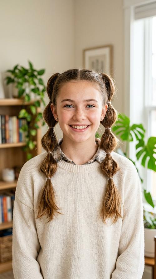 Bubble Braided Pigtails