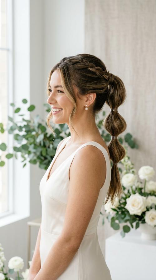 Bubble Braided Ponytail
