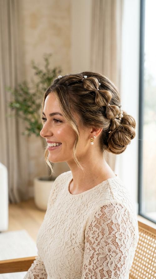 Bubble Braided Updo