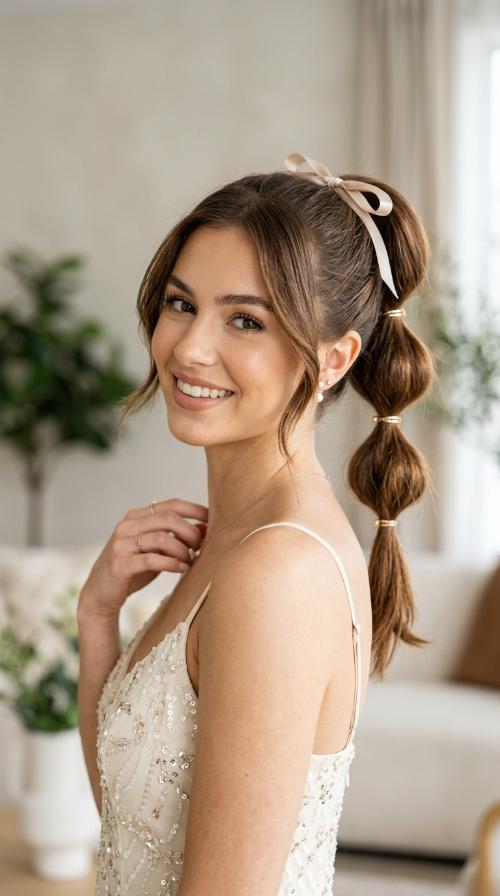 Bubble Ponytail Updo
