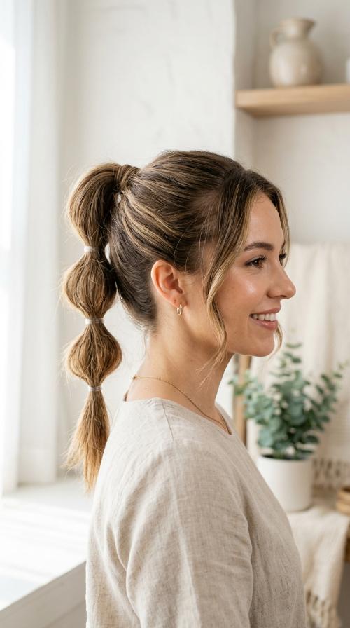 Bubble Ponytail Upstyle