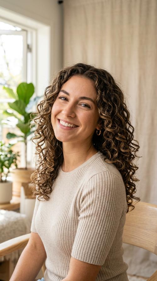 Cascading Curls with Defined Layers