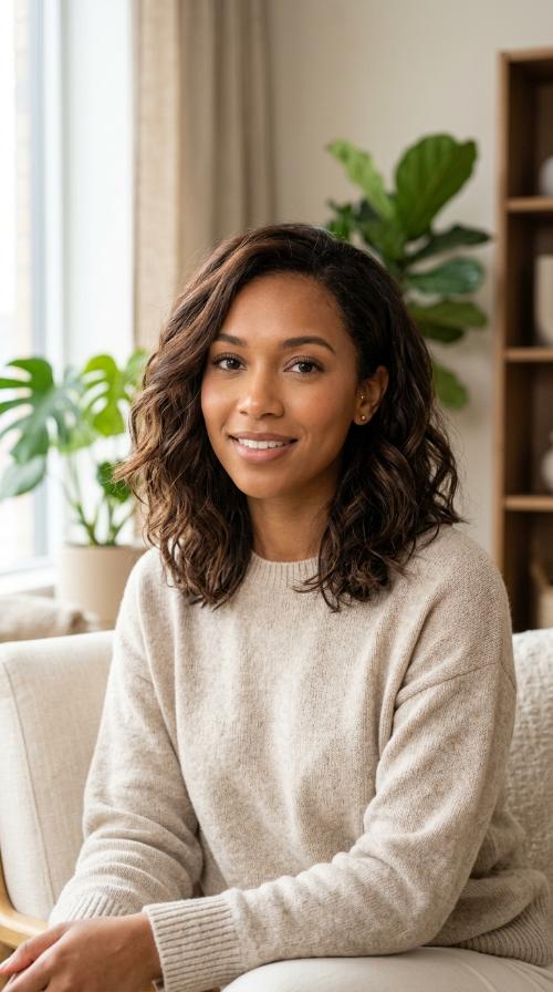 Chocolate Brown Textured Lob