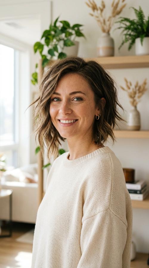 Choppy Asymmetrical Layered Bob