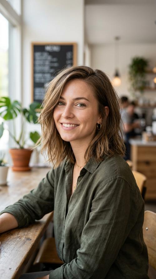 Choppy Ends with Side Part