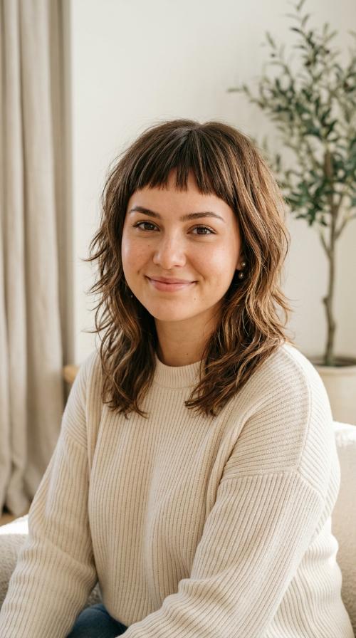 Choppy Layers with Micro Bangs