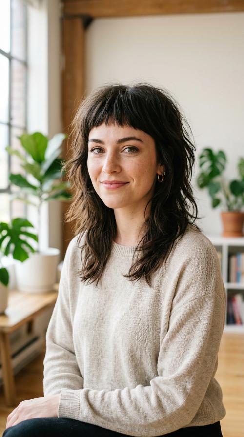 Choppy Layers with Micro Bangs