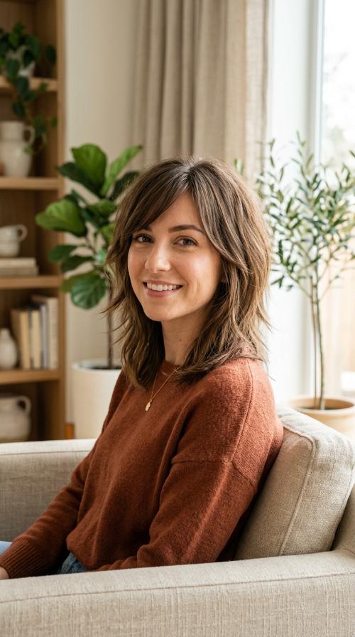 Choppy Layers with Side Bangs