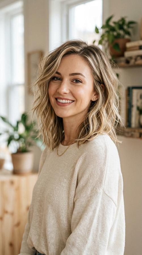 Choppy Mid-Length Cut
