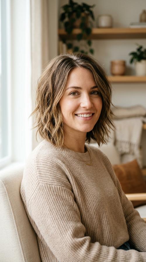 Choppy Mid-Length Razor Cut