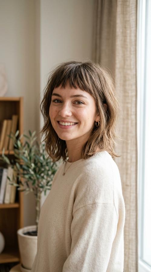 Choppy Midi with Micro-Bangs