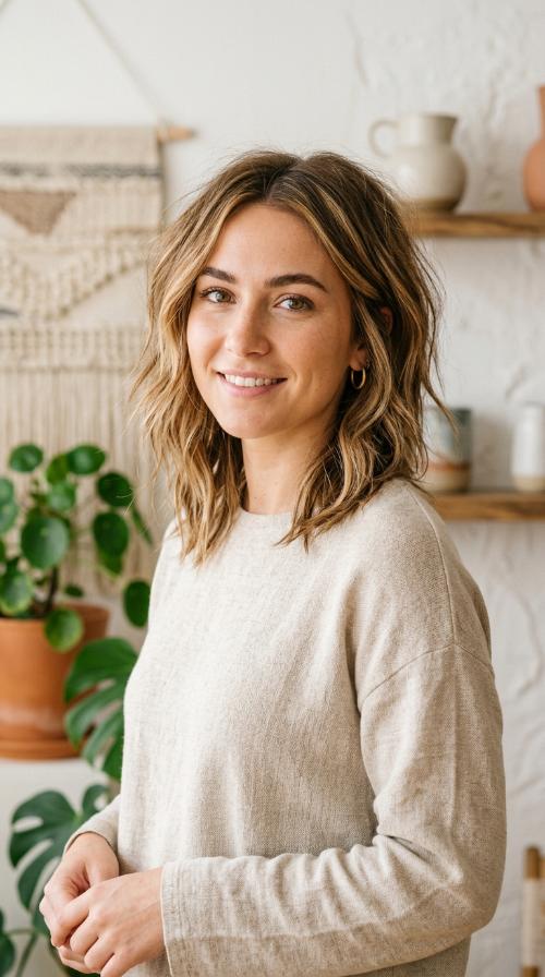 Choppy Razor Cut with Highlights