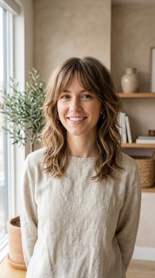 Choppy Shag for Fine Hair