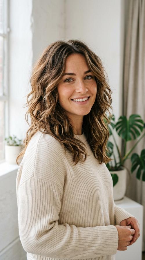CHOPPY SHOULDER-LENGTH LAYERS