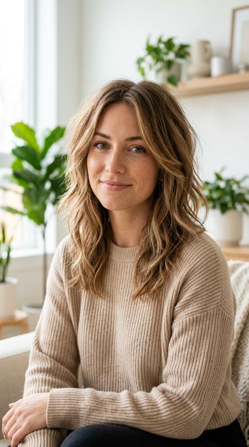 Choppy Shoulder-Length Layers
