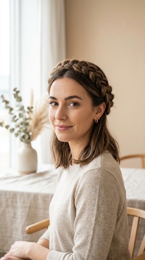 Classic French Braid Crown