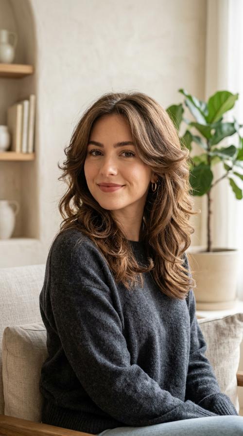 Classic Mid-Length Butterfly Cut