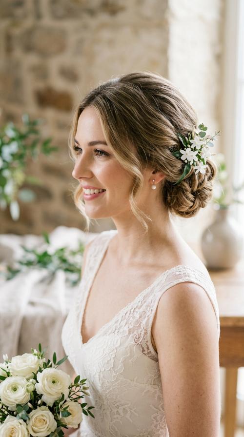Classic Romantic Low Bun