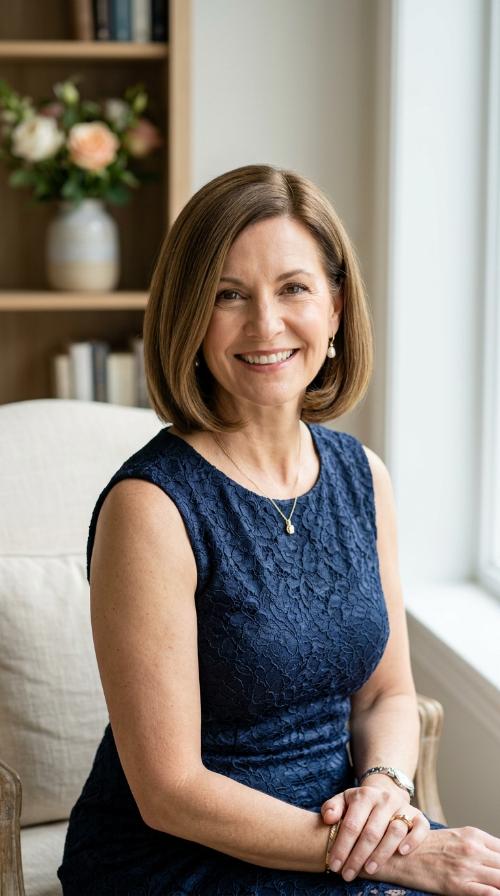 Classic Smooth Bob with Side Part