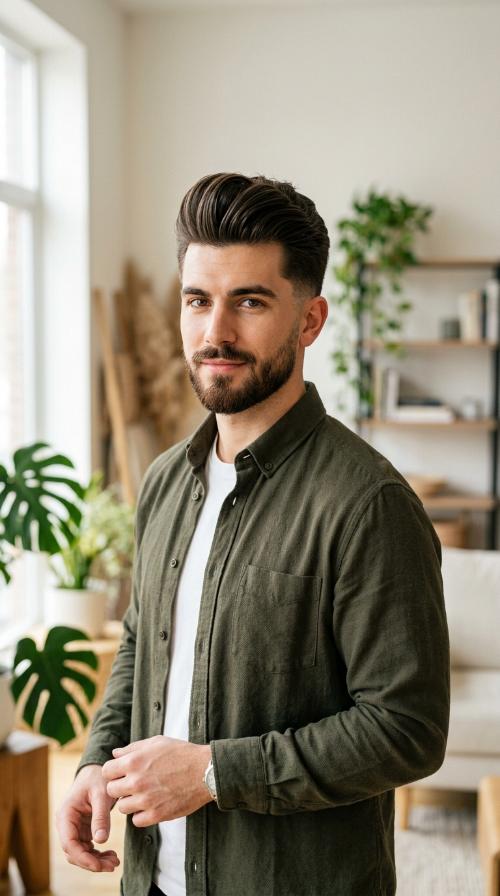 Classic Tapered Pompadour