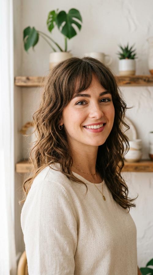 Classic U-Cut with Soft Arched Bangs