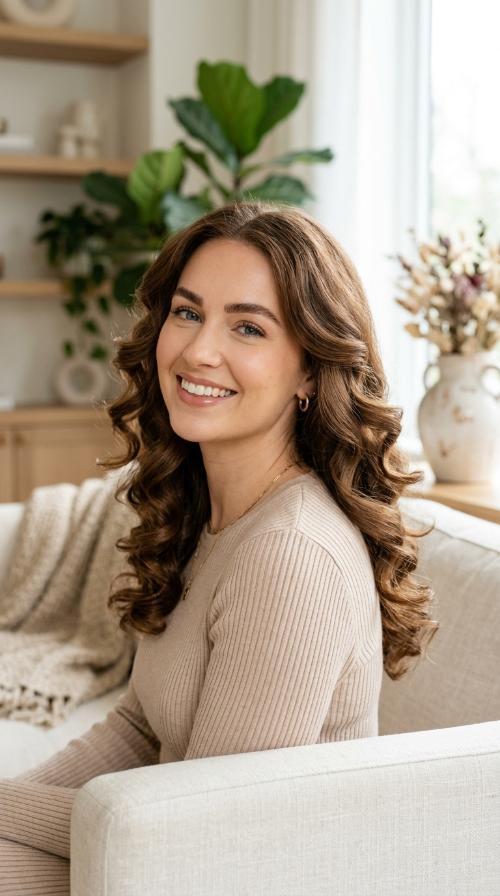 Classic Voluminous Barrel Curls