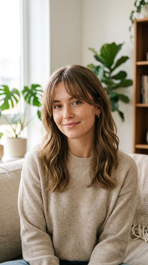 Classic Wispy Curtain Bangs