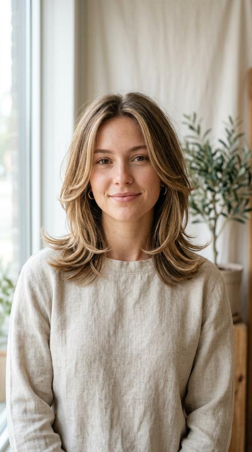 Collarbone Cut with Flicked Ends