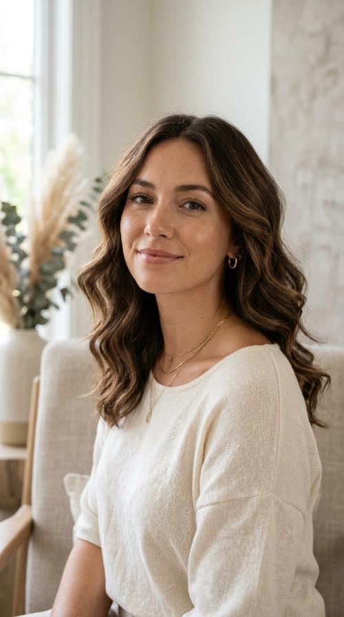 Collarbone Cut with Soft Waves