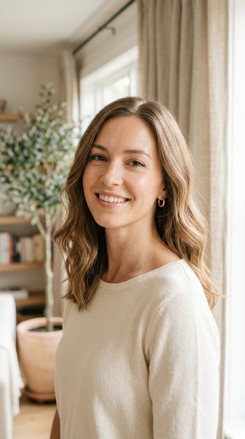 Collarbone Cut with Soft Waves