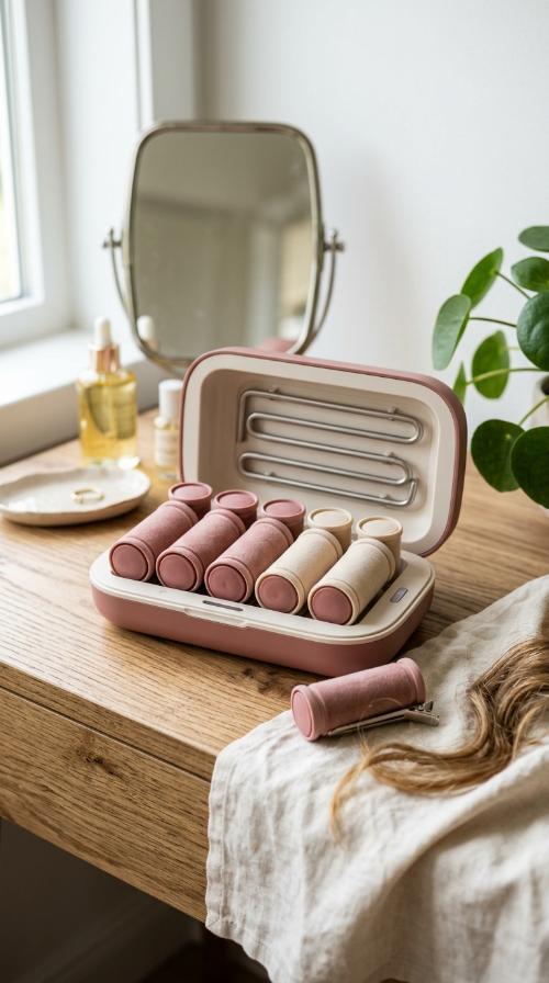 Compact Travel Hot Rollers