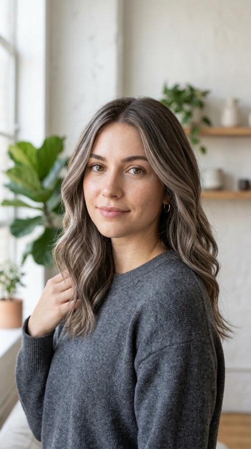 Cool Toned Ash Brown Ribbons