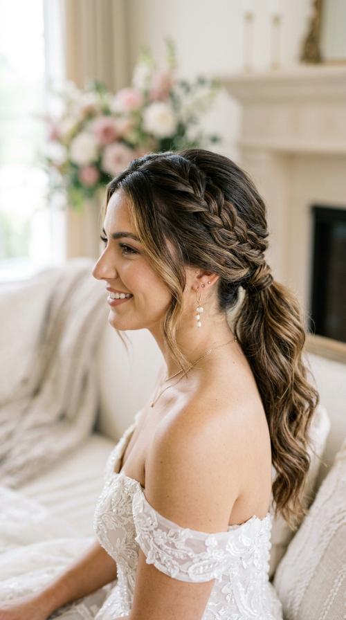 CRISS-CROSS LOW PONYTAIL UPDO