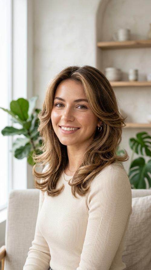 Curled-Under 90s Bombshell Layers