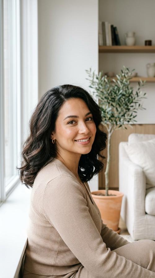 Curled-Under Hollywood Lob