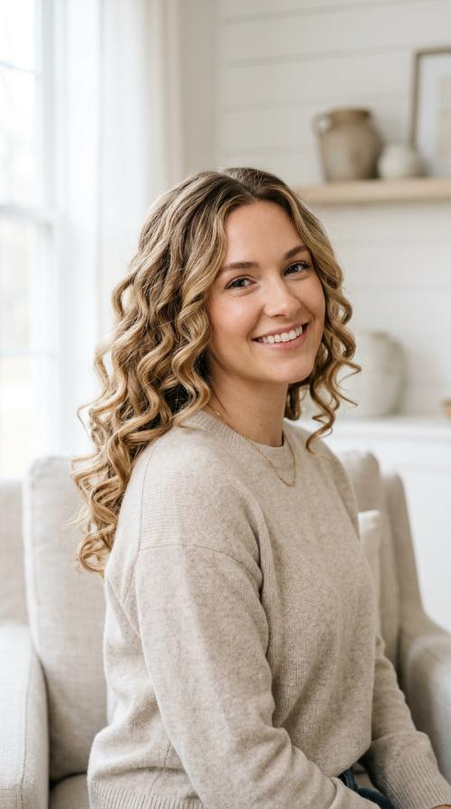 Curling Iron Ribbon Curls