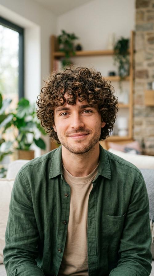 Curly Fringe with Volume