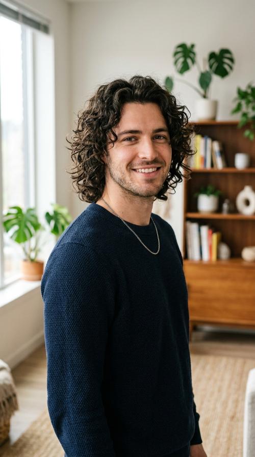 Curly Mid-Length Shag