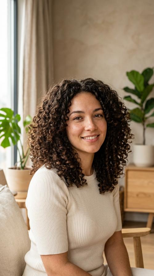 Curly Rounded Cut