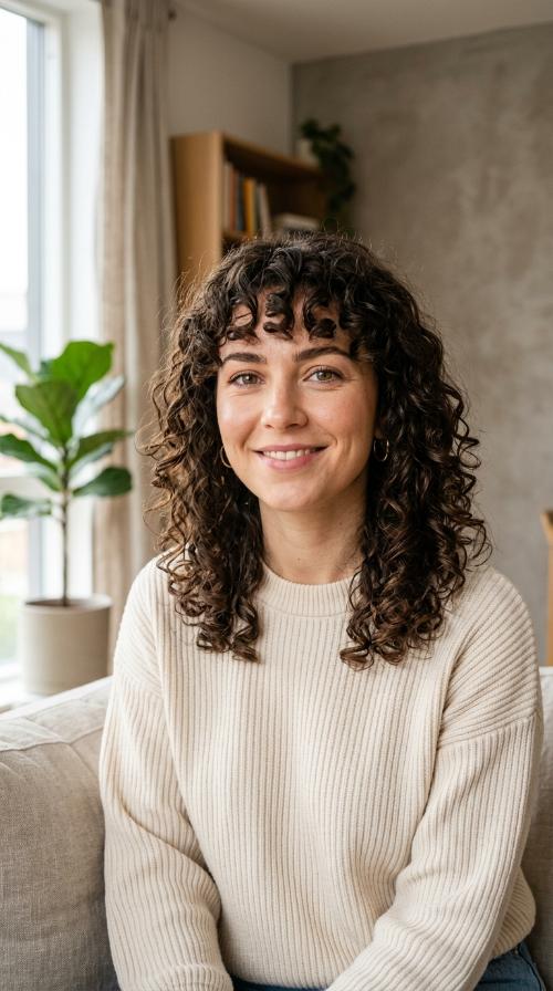 Curly Tapered Fringe