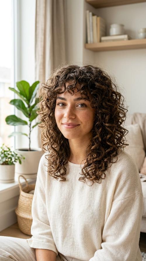 Curly Wolf Cut for Maximum Body